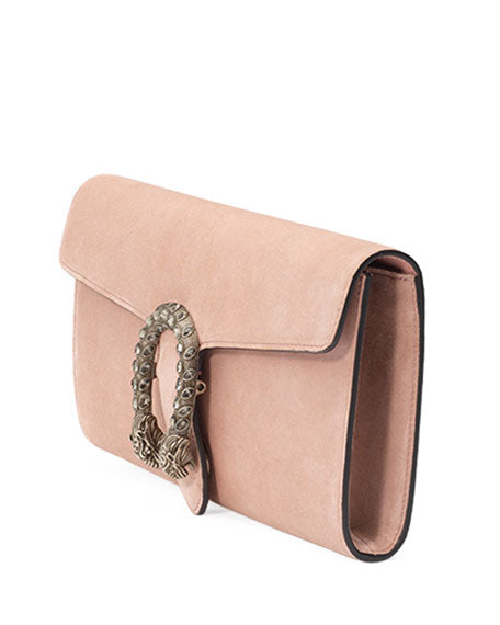 Gucci Dionysus Suede Clutch Bag in Pink - Handbag & Wallet Accessories