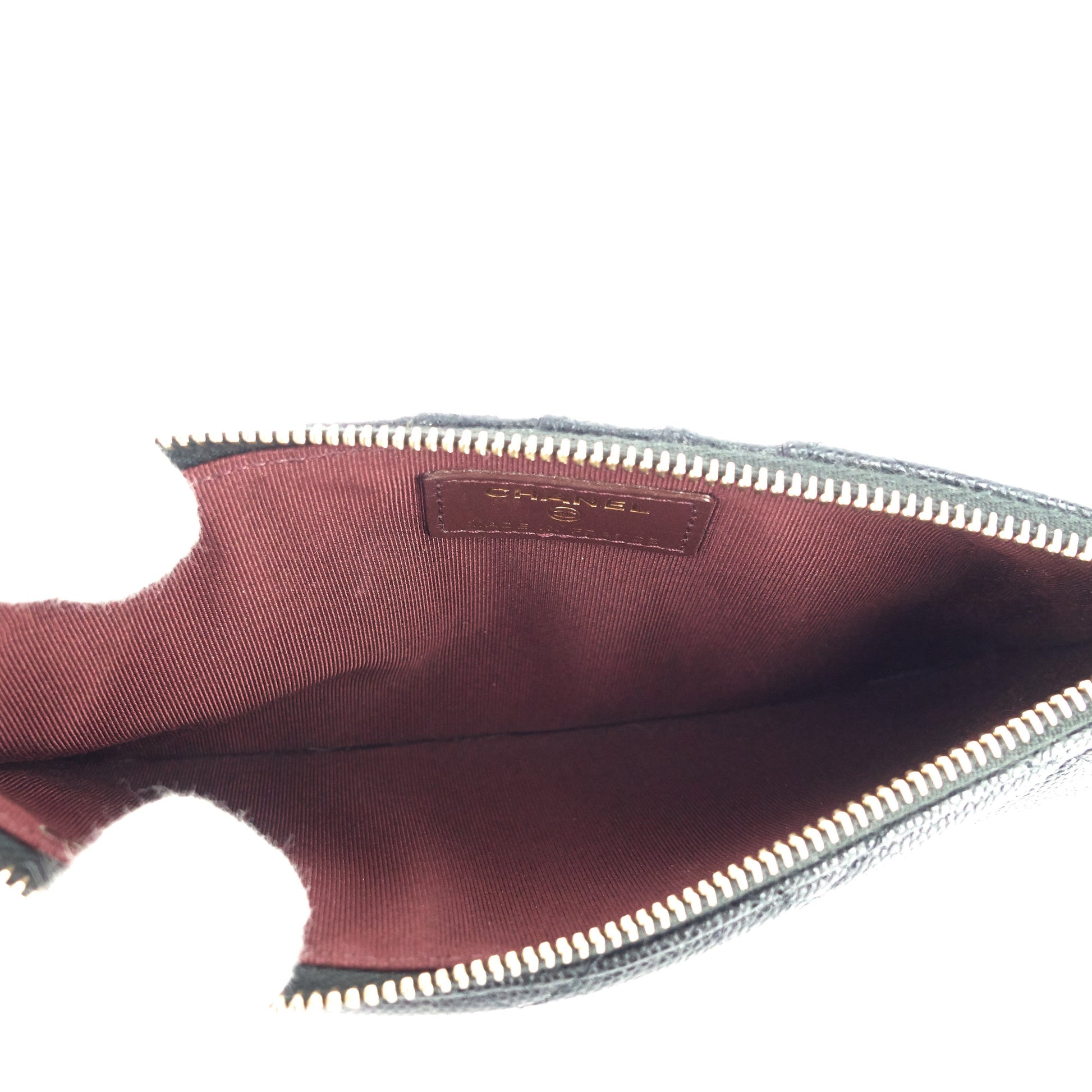 Quilted Caviar Leather Classic Flat Wallet - 7
