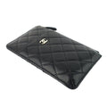 Quilted Caviar Leather Classic Flat Wallet - 5