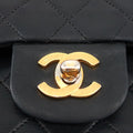 Classic Double Flap Small Lambskin Leather Bag - 8