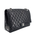 Classic Maxi Single Flap Lambskin Leather Bag - 3
