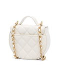 Quilted Calfskin Top Handle Clutch with Chain - Handbags, Wallets & Cases - 2