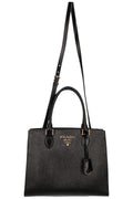 PRADA Convertible Open Tote Bag Saffiano Black - Handbag & Wallet Accessories - 3