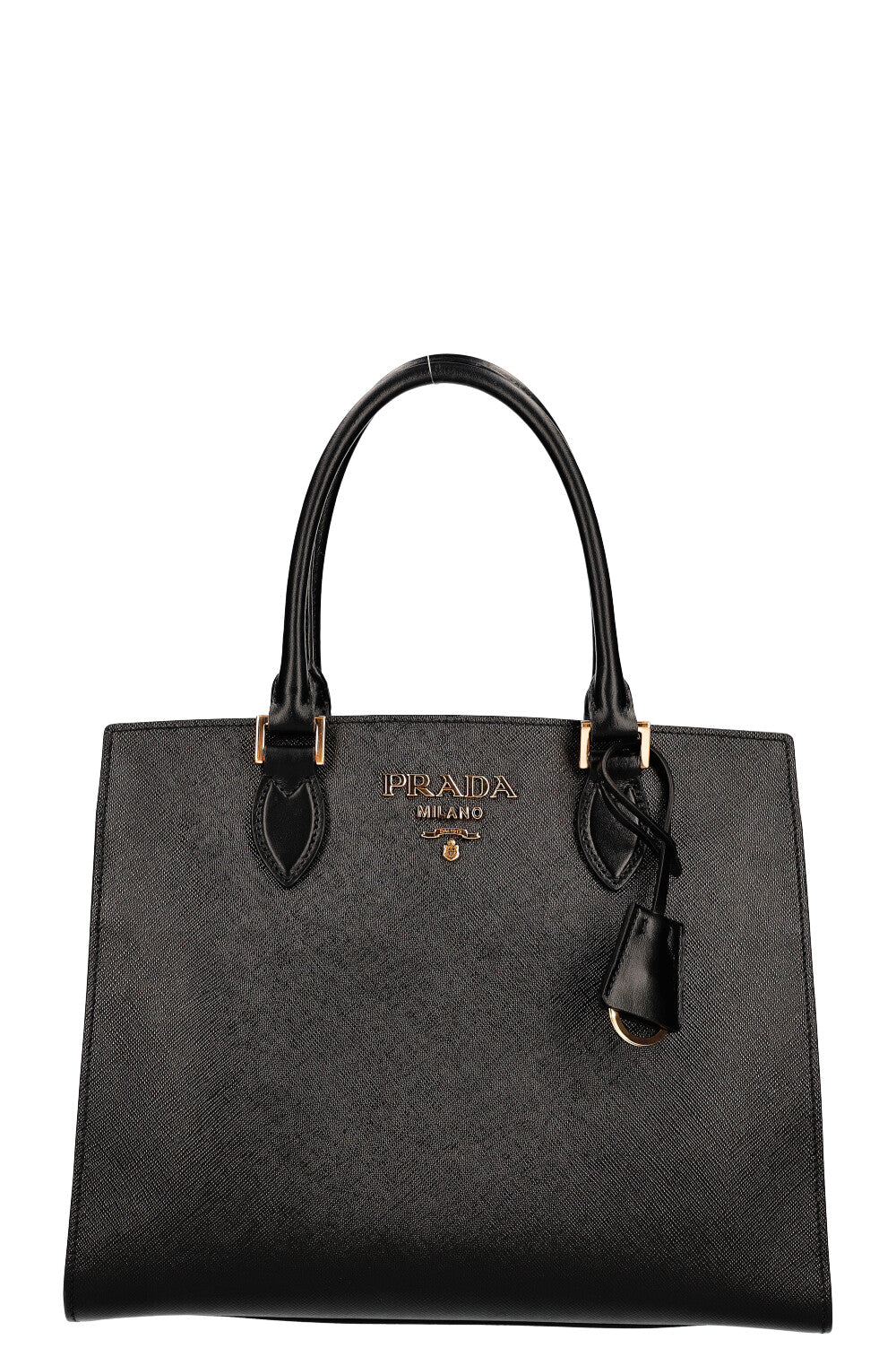 PRADA Convertible Open Tote Bag Saffiano Black - Handbag & Wallet Accessories