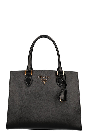 PRADA Convertible Open Tote Bag Saffiano Black - Handbag & Wallet Accessories