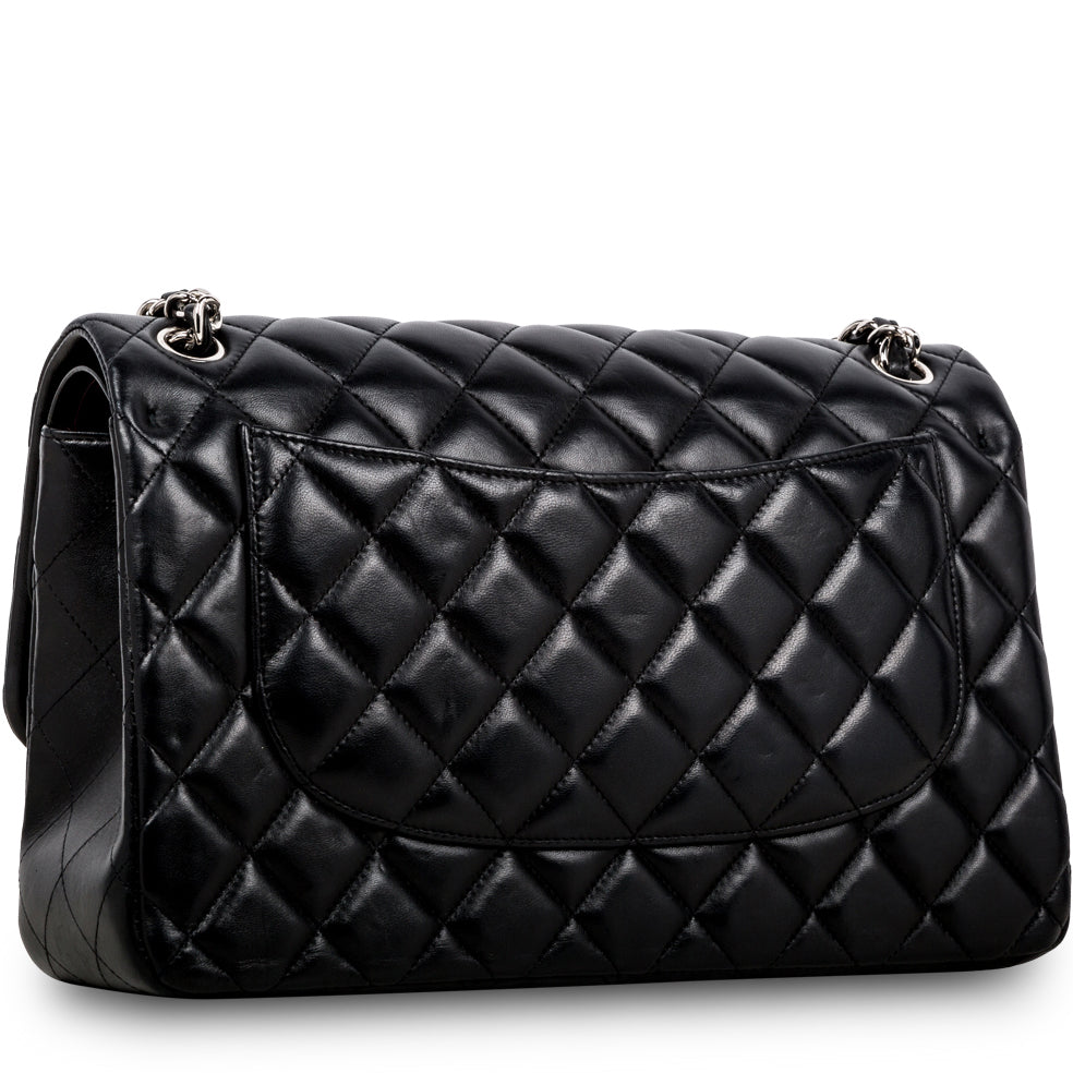 Classic Flap Bag - Jumbo - SHW - Shoulder Bags