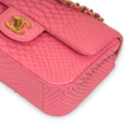 Classic Flap Bag - Mini Rectangular - Python - Shoulder Bags - 5