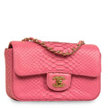 Classic Flap Bag - Mini Rectangular - Python - Shoulder Bags - 7