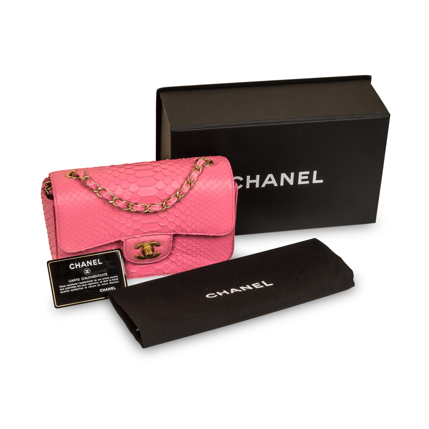 Classic Flap Bag - Mini Rectangular - Python - Shoulder Bags - 9
