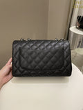 Chanel Classic Quilted Jumbo Single Flap Black Caviar - Bags - 4