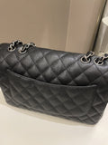 Chanel Classic Quilted Jumbo Single Flap Black Caviar - Bags - 5