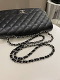 Chanel Classic Quilted Jumbo Single Flap Black Caviar - Bags - 18