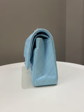 Chanel Classic Quilted Medium Double Flap Tiffany Blue Lambskin - Bags - 7