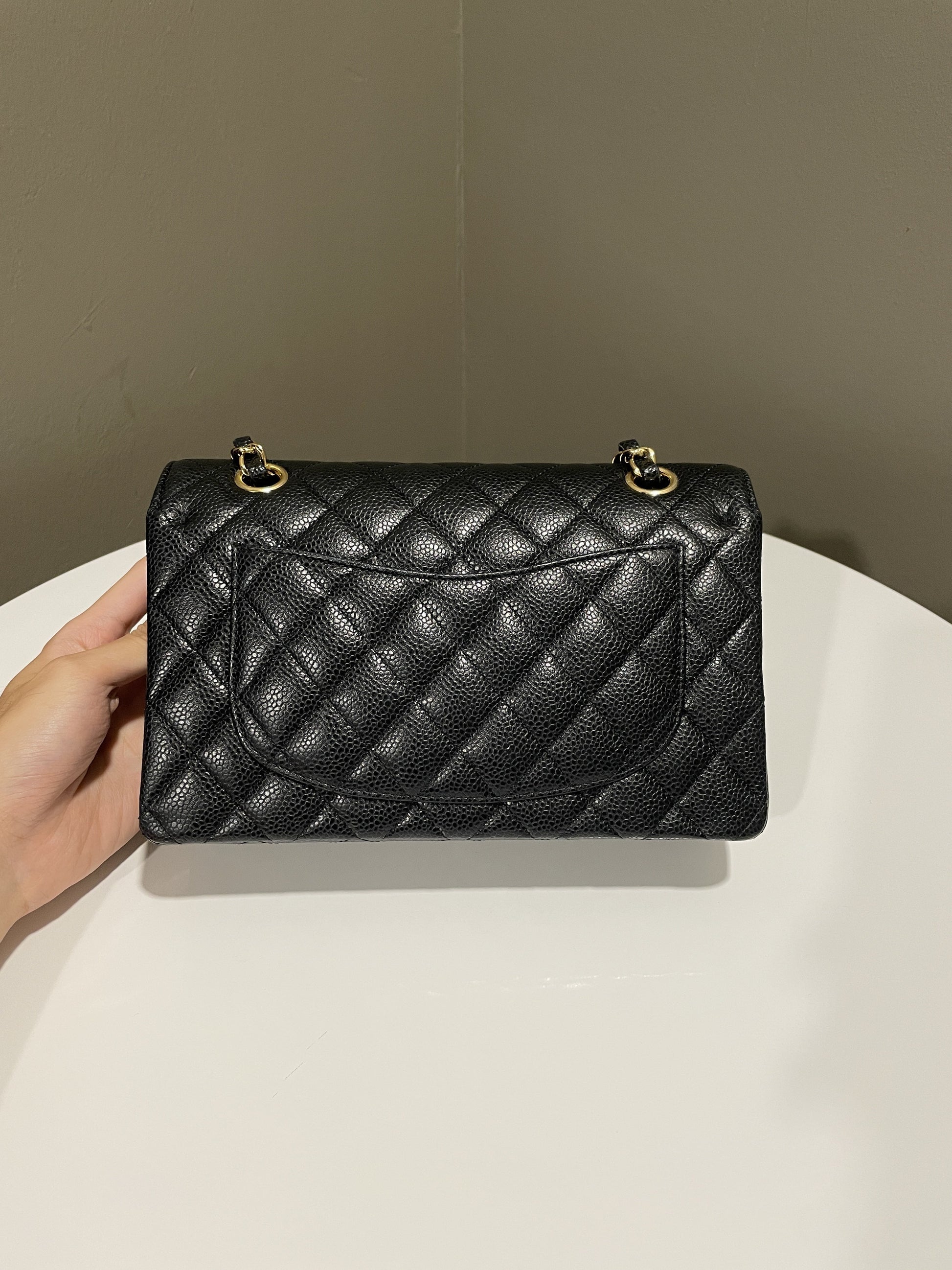 Chanel Classic Quilted Small Double Flap Black Caviar - 2