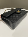 Chanel Classic Quilted Small Double Flap Black Caviar - 7
