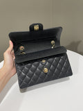 Chanel Classic Quilted Small Double Flap Black Caviar - 11