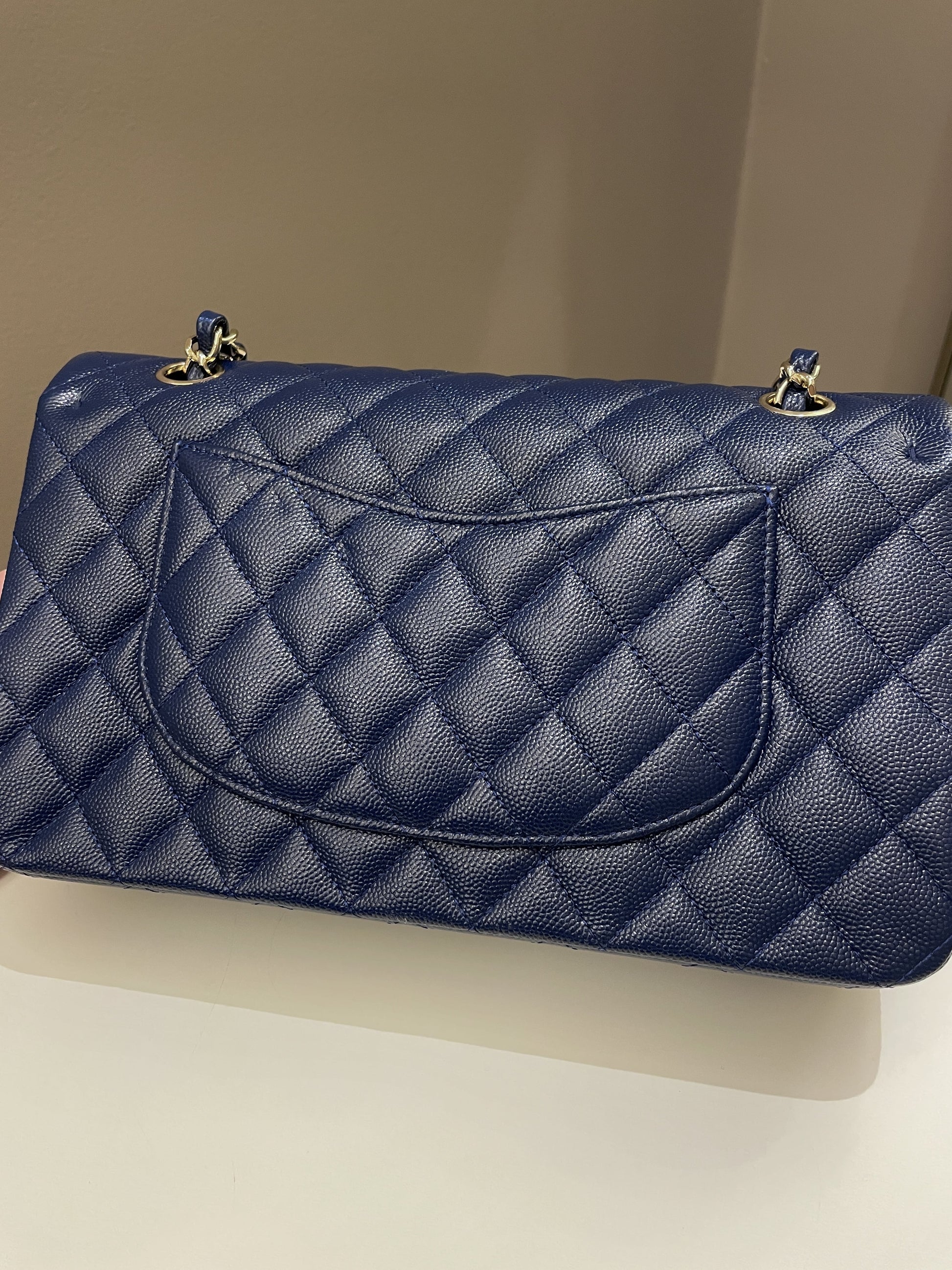 Chanel Classic Quilted Medium Double Flap Dark Navy Caviar - Bags - 6