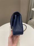 Chanel Classic Quilted Medium Double Flap Dark Navy Caviar - Bags - 8