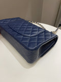 Chanel Classic Quilted Medium Double Flap Dark Navy Caviar - Bags - 13