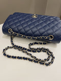 Chanel Classic Quilted Medium Double Flap Dark Navy Caviar - Bags - 21