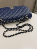 Chanel Classic Quilted Medium Double Flap Dark Navy Caviar - Bags - 20