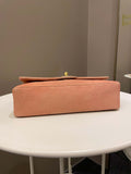 Chanel Vintage Classic Quilted Medium Flap Nude pink Suede - Bags - 7