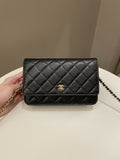 Chanel Classic Quilted Wallet on Chain Black Caviar - Bags - 17