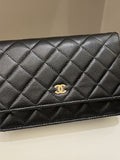 Chanel Classic Quilted Wallet on Chain Black Caviar - Bags