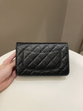 Chanel Classic Quilted Wallet on Chain Black Caviar - Bags - 2