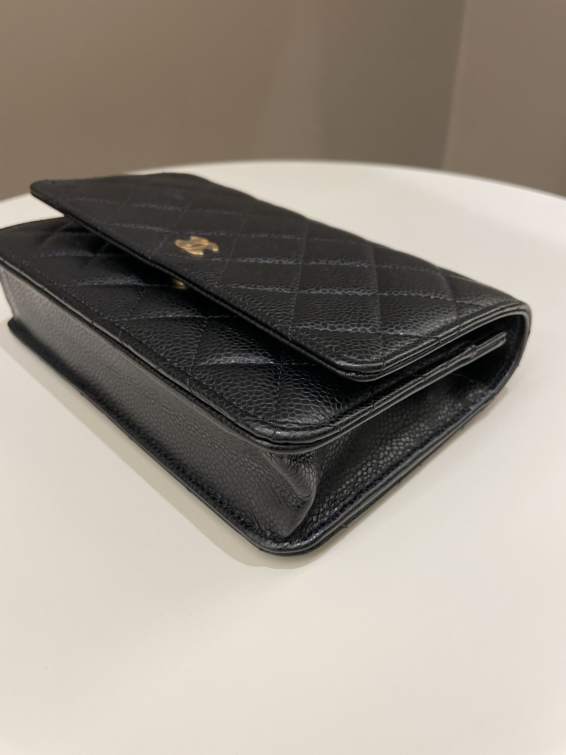 Chanel Classic Quilted Wallet on Chain Black Caviar - Bags - 8