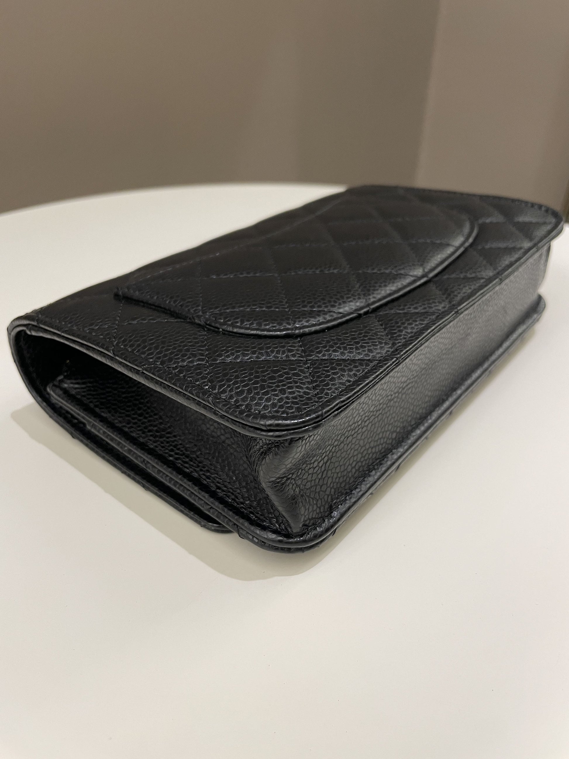 Chanel Classic Quilted Wallet on Chain Black Caviar - Bags - 9