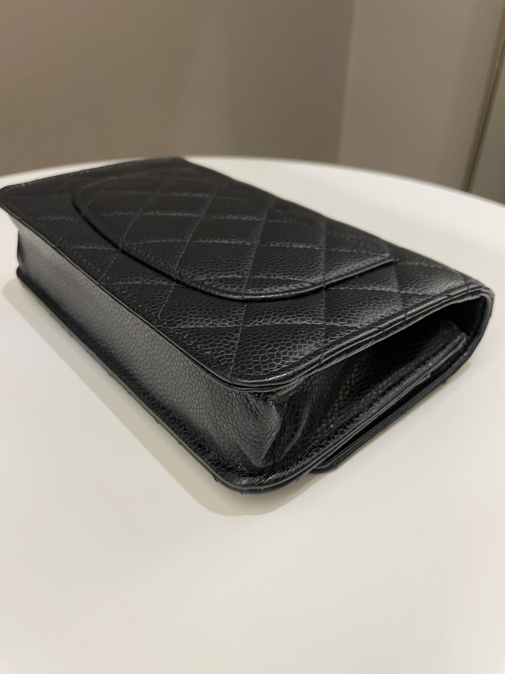 Chanel Classic Quilted Wallet on Chain Black Caviar - Bags - 10