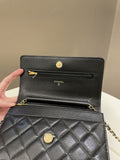 Chanel Classic Quilted Wallet on Chain Black Caviar - Bags - 12