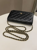 Chanel Classic Quilted Wallet on Chain Black Caviar - Bags - 16