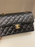 Chanel Classic Quilted Small Double Flap Black Caviar - Bags