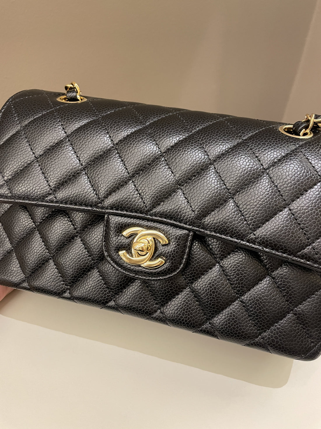 Chanel Classic Quilted Small Double Flap Black Caviar - Bags
