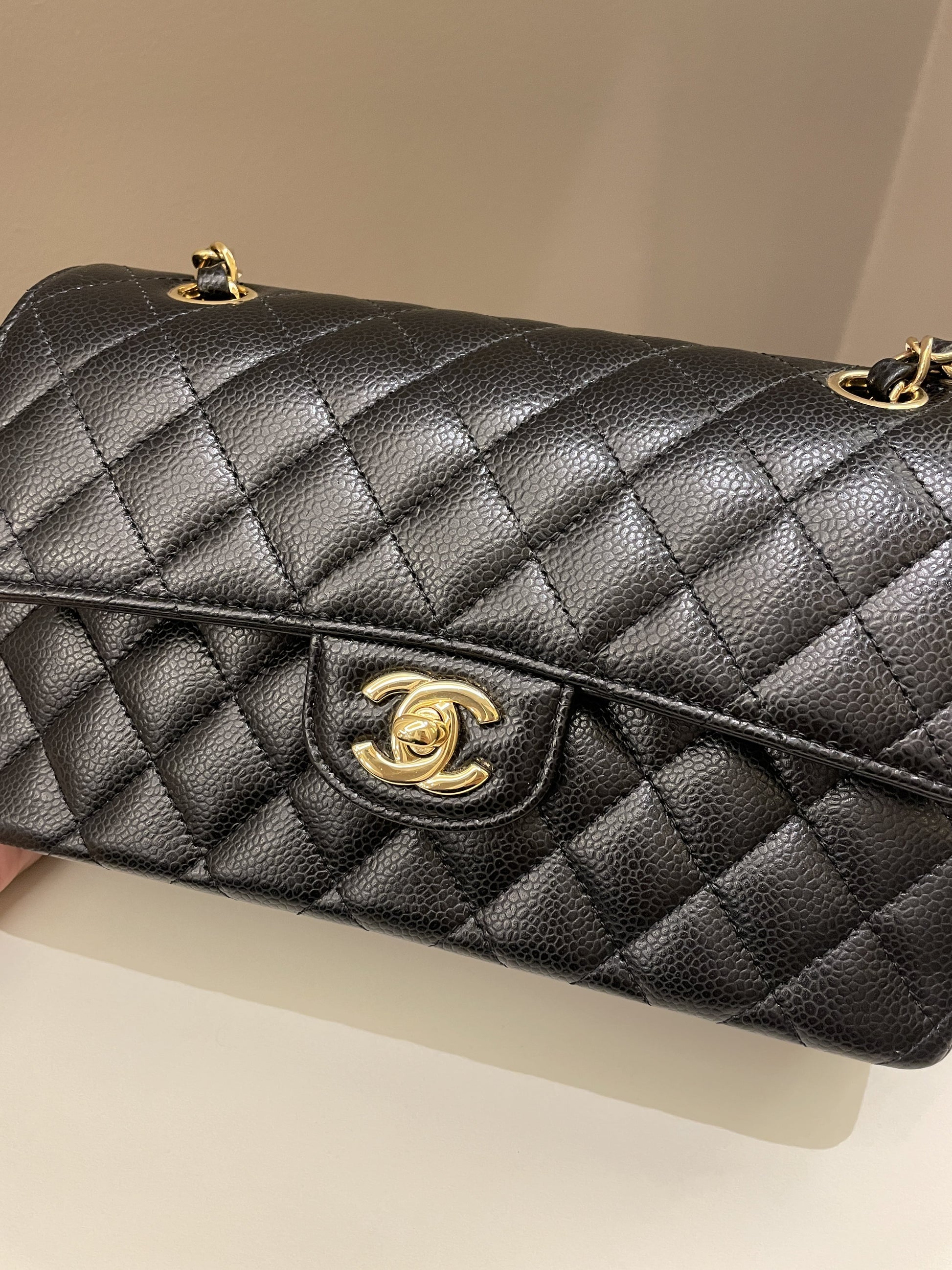 Chanel Classic Quilted Small Double Flap Black Caviar - Bags - 2