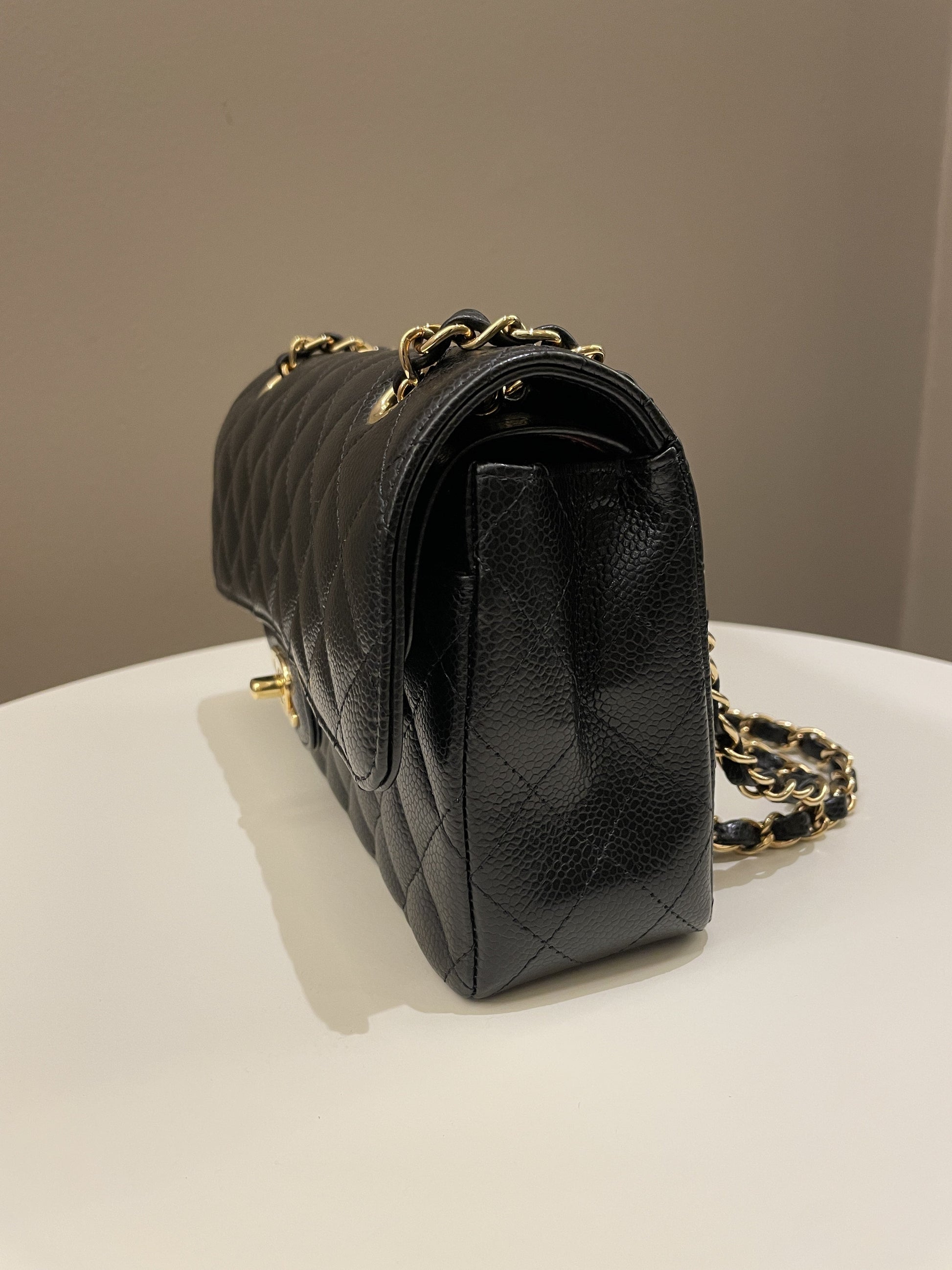 Chanel Classic Quilted Small Double Flap Black Caviar - Bags - 5
