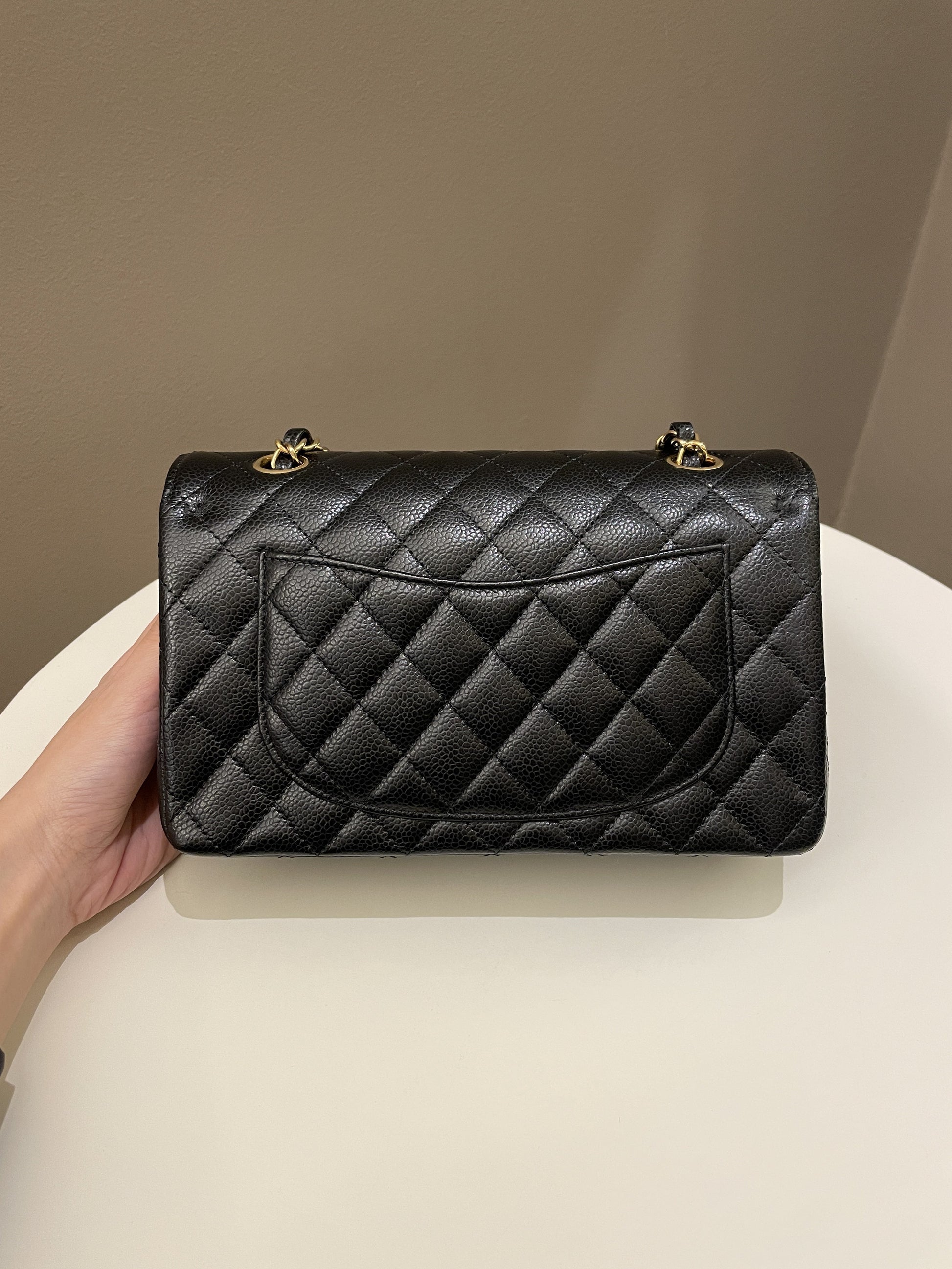 Chanel Classic Quilted Small Double Flap Black Caviar - Bags - 6