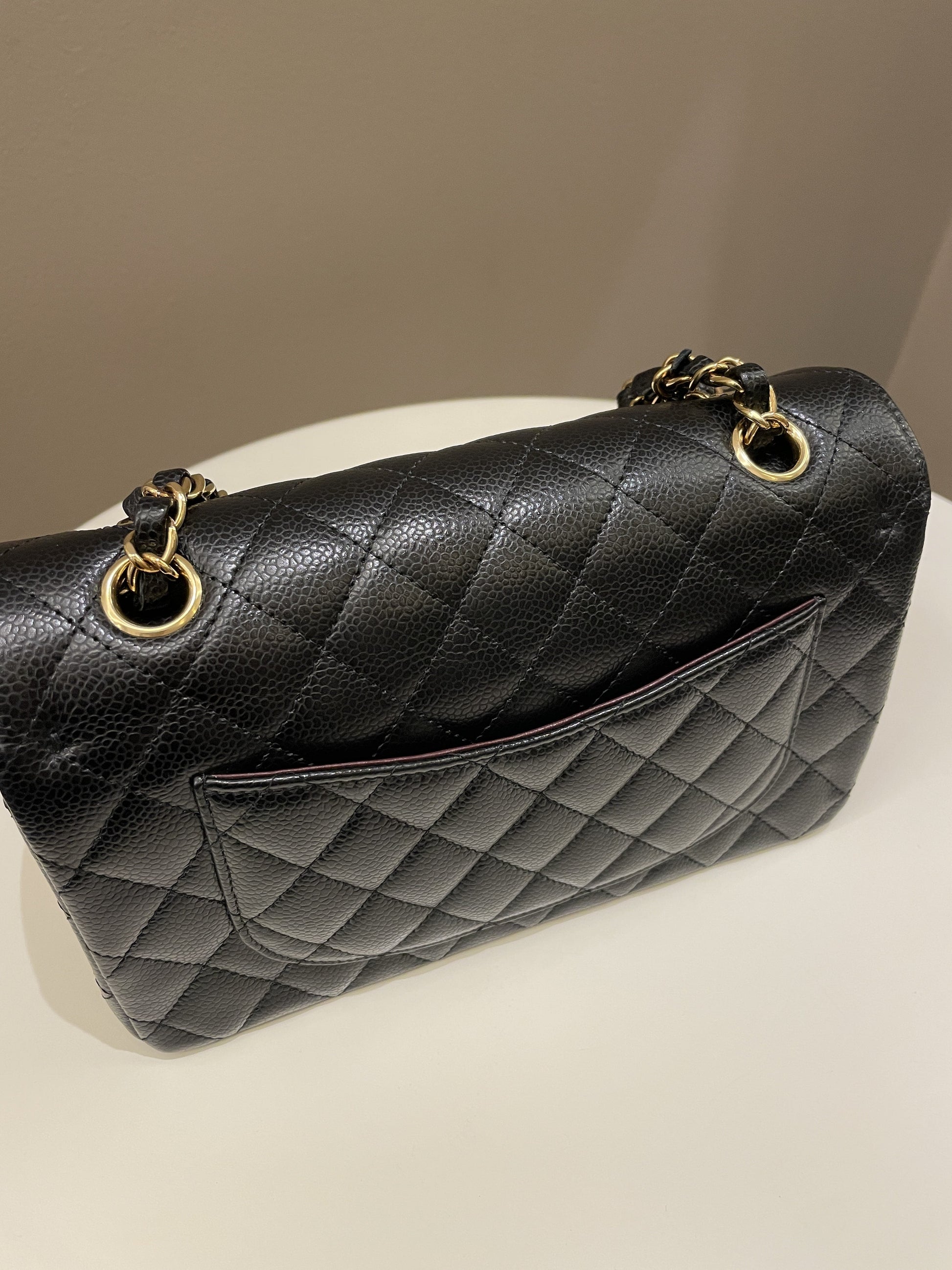 Chanel Classic Quilted Small Double Flap Black Caviar - Bags - 7