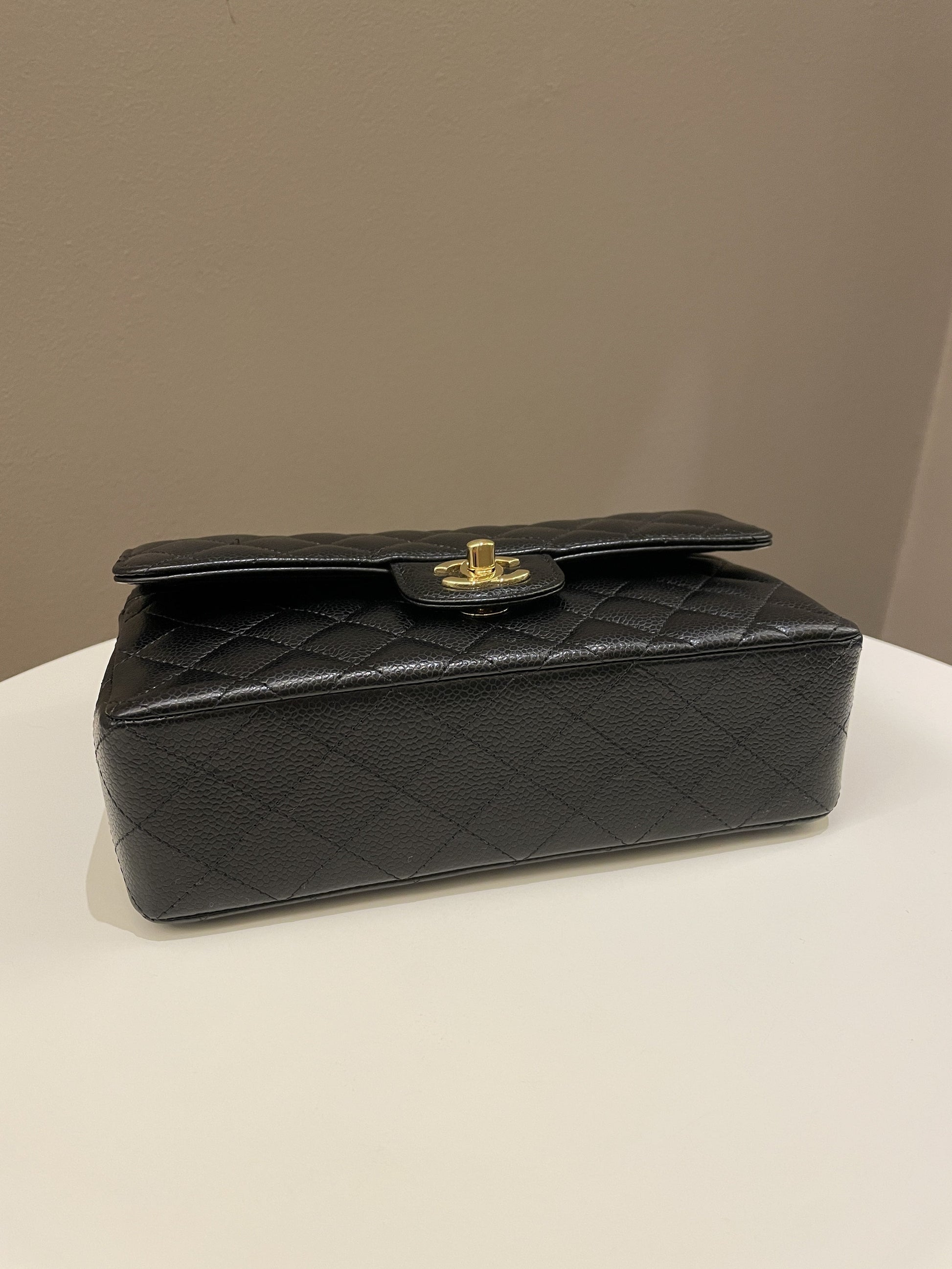 Chanel Classic Quilted Small Double Flap Black Caviar - Bags - 8