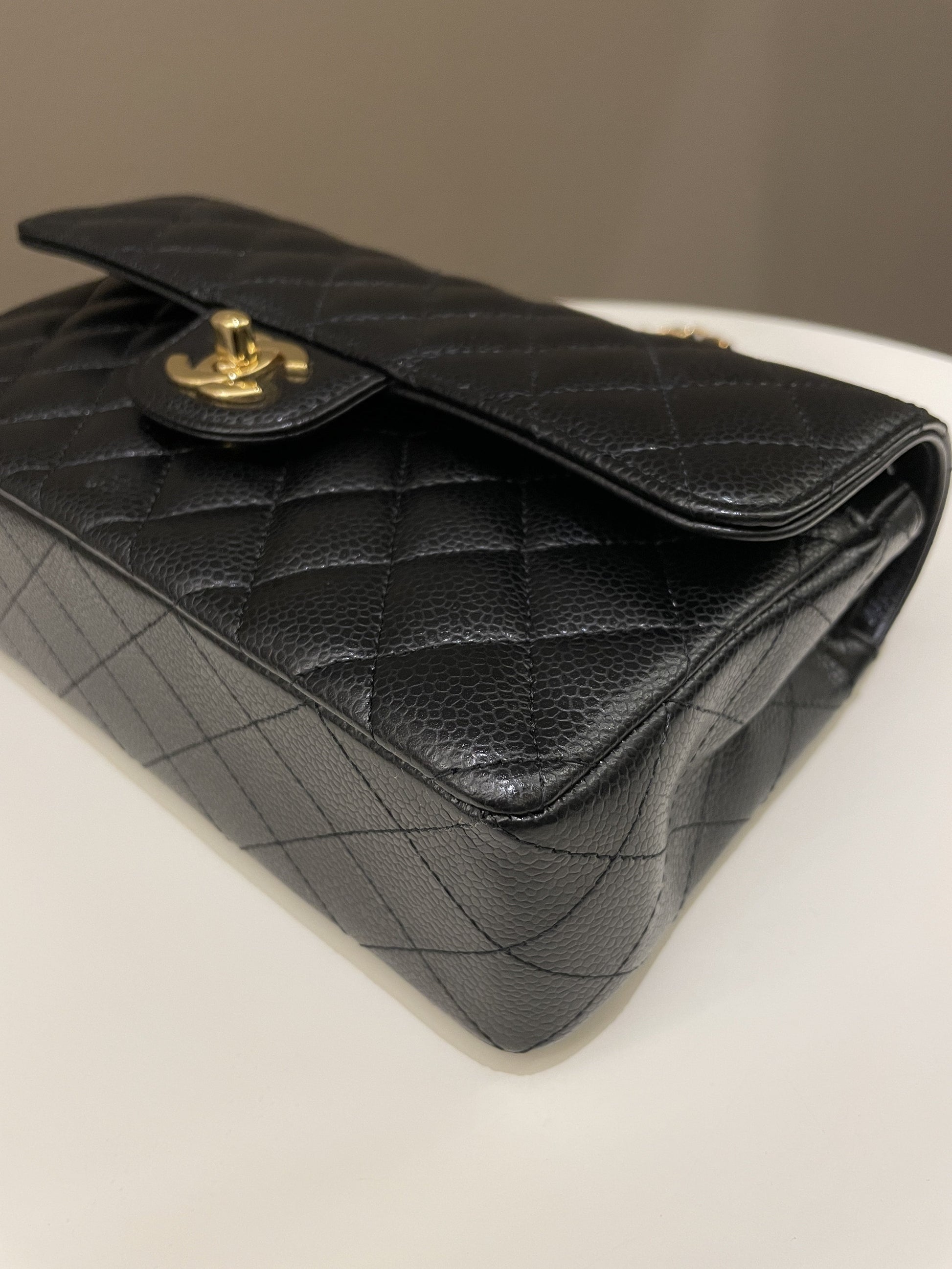 Chanel Classic Quilted Small Double Flap Black Caviar - Bags - 10