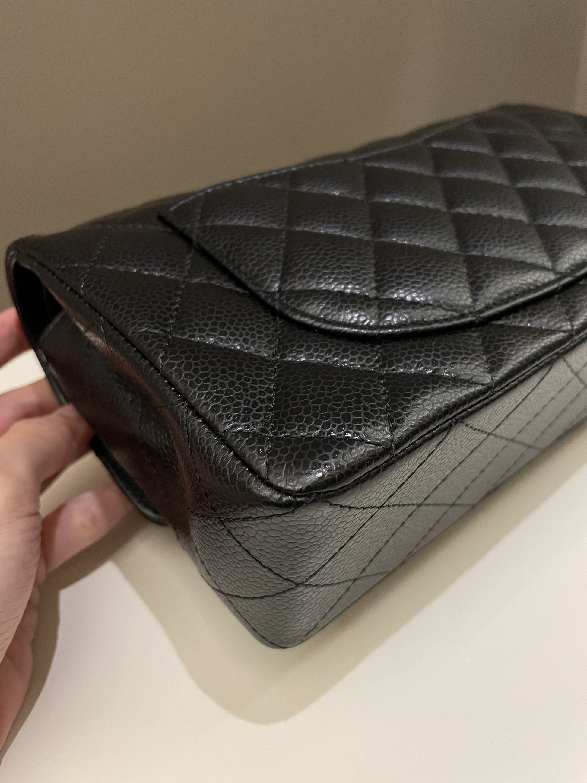 Chanel Classic Quilted Small Double Flap Black Caviar - Bags - 11