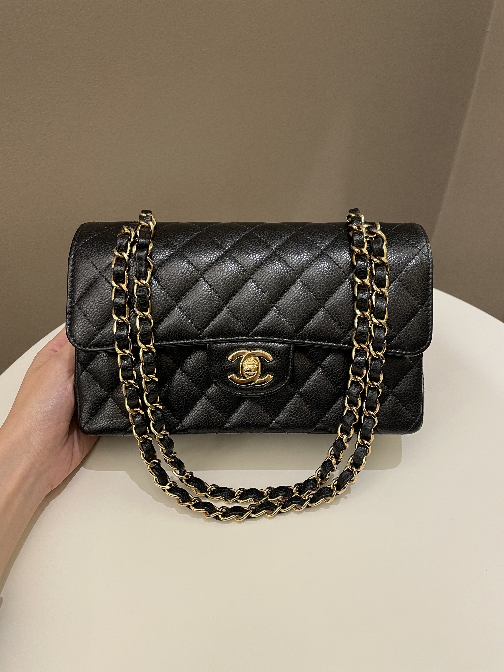Chanel Classic Quilted Small Double Flap Black Caviar - Bags - 20