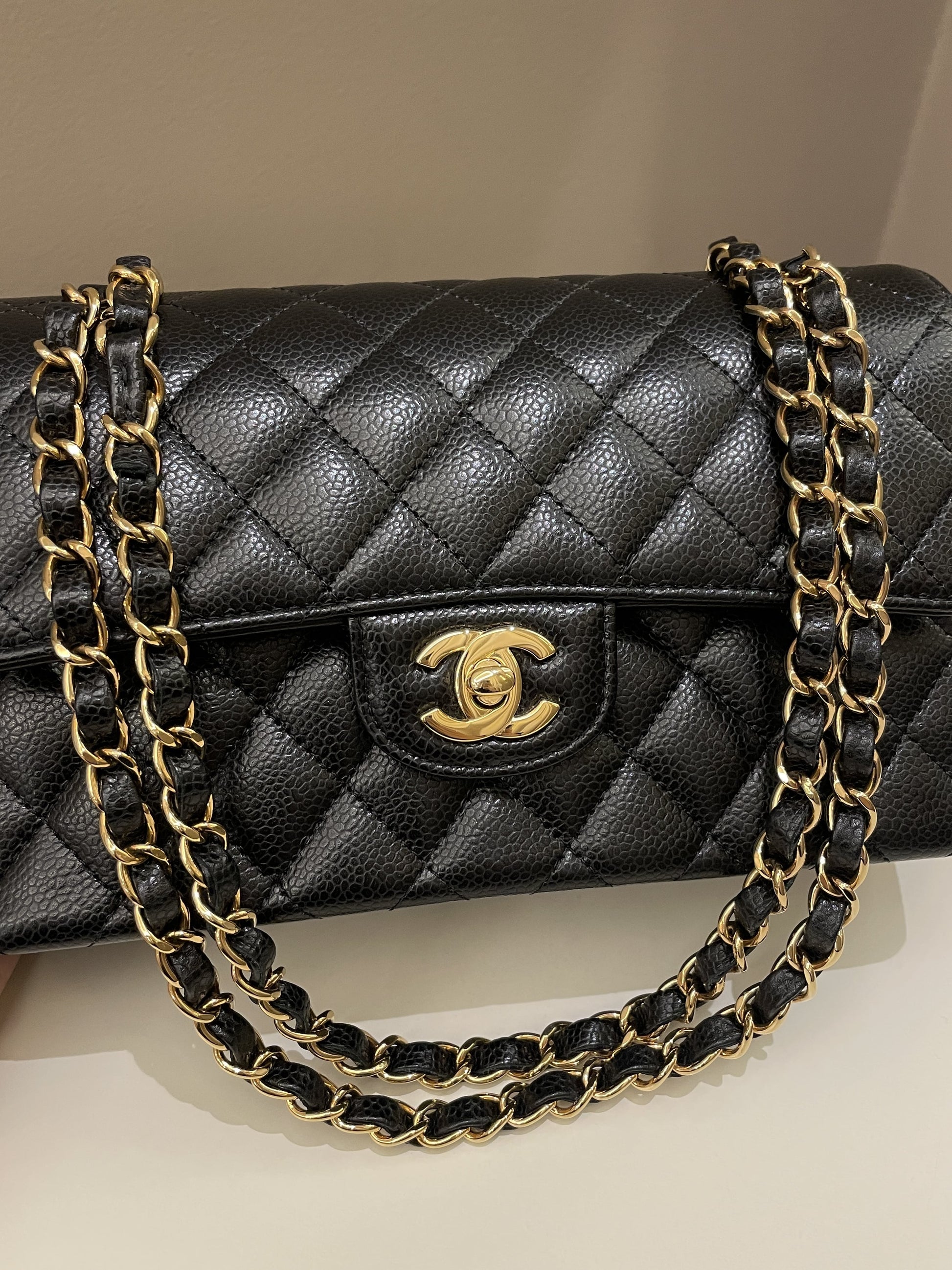 Chanel Classic Quilted Small Double Flap Black Caviar - Bags - 3