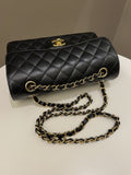 Chanel Classic Quilted Small Double Flap Black Caviar - Bags - 18