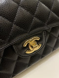 Chanel Classic Quilted Small Double Flap Black Caviar - Bags - 21
