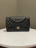 Chanel Classic Jumbo Double Flap Black Caviar - Bags - 22