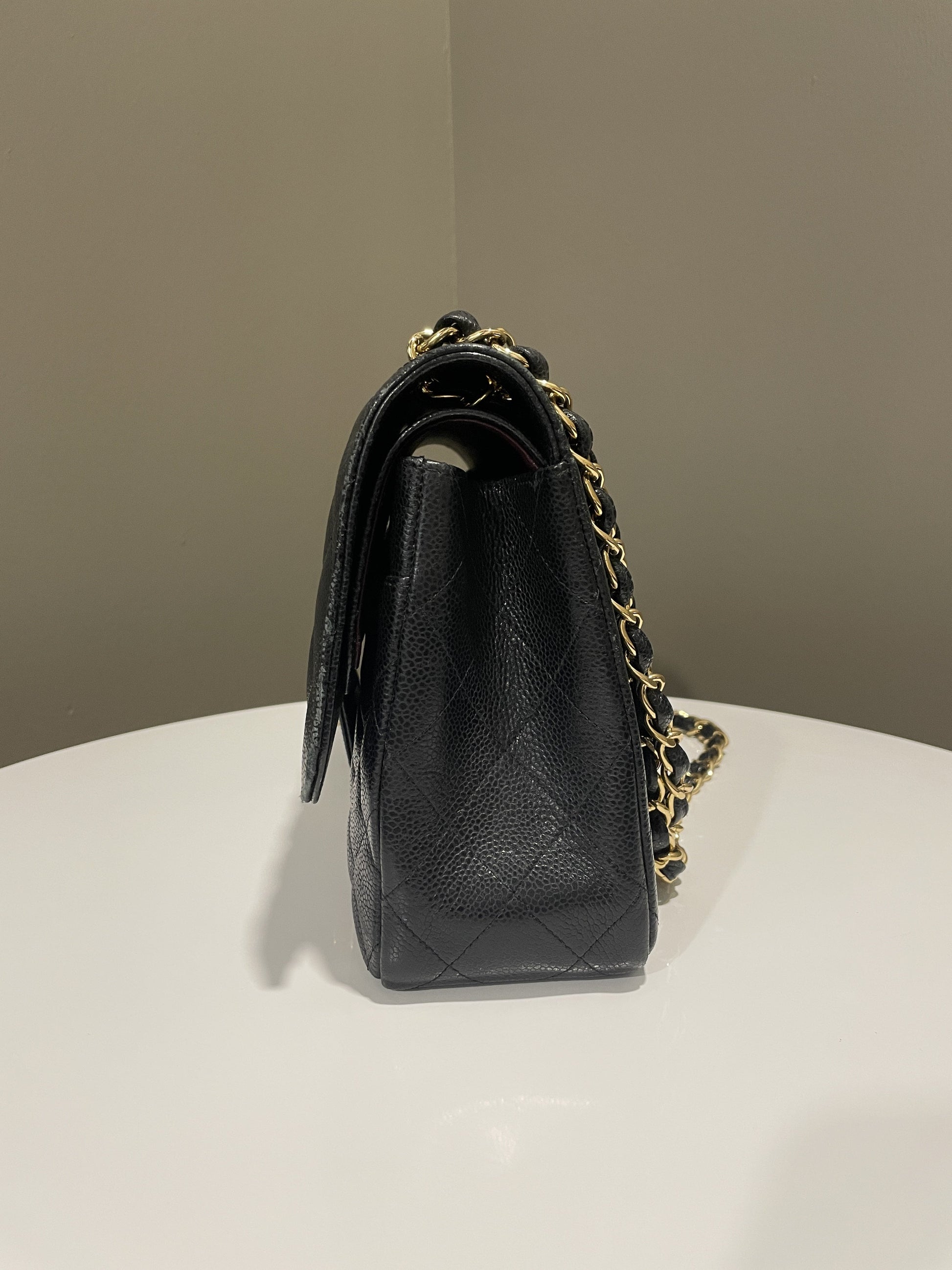Chanel Classic Jumbo Double Flap Black Caviar - Bags - 5