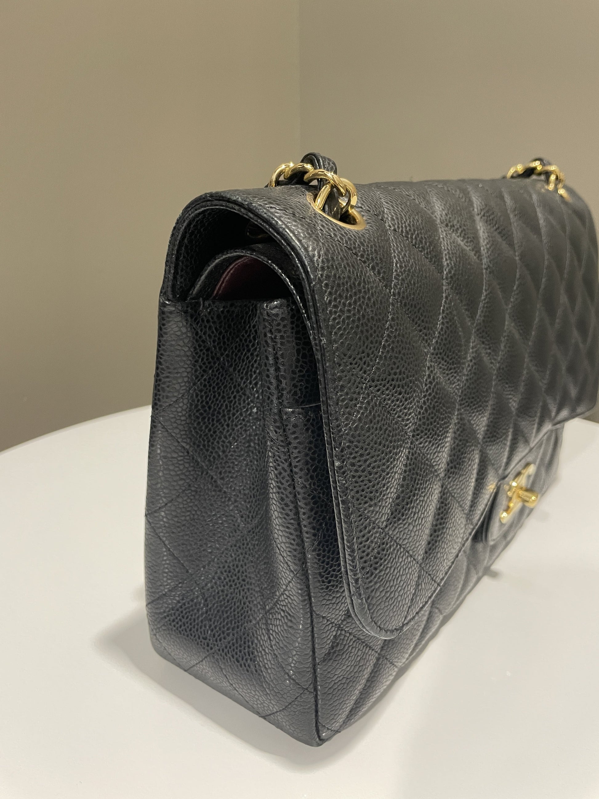 Chanel Classic Jumbo Double Flap Black Caviar - Bags - 21